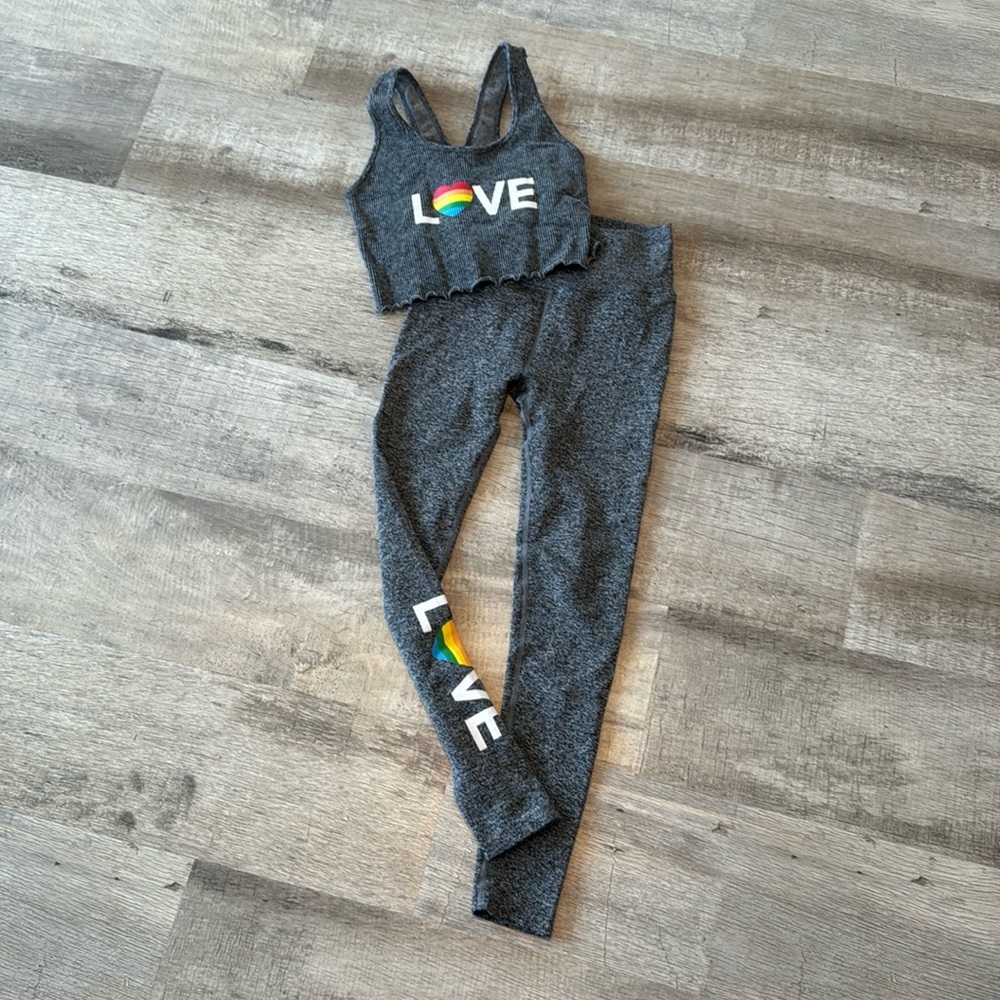 Spiritual gangster leggings with matching top